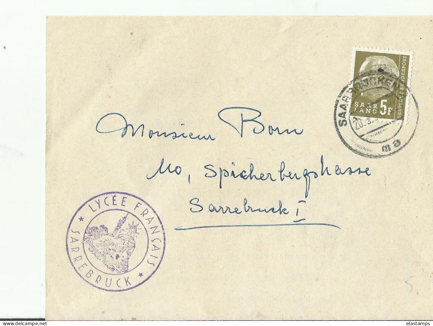 SAAR DOK 1959 - Lettres & Documents