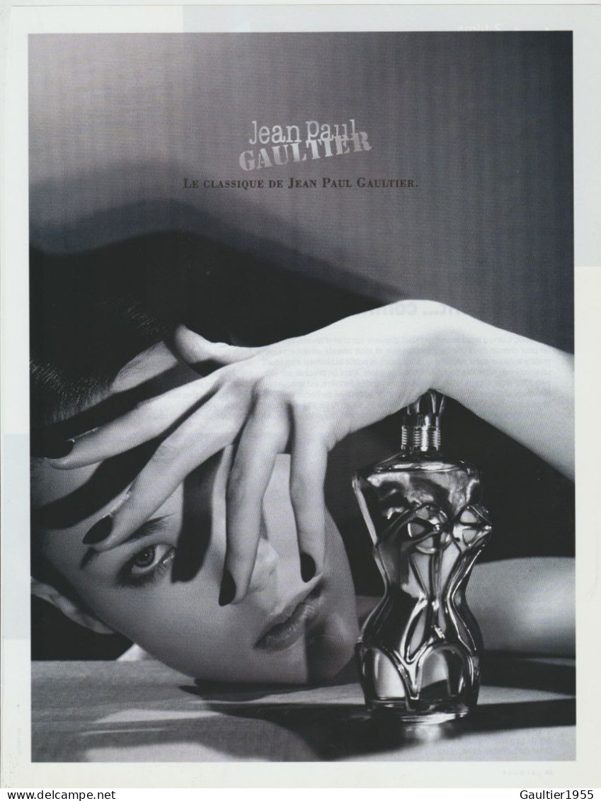 Publicité Papier - Advertising Paper - Classique De Jean Paul Gaultier - Publicités Parfum (journaux)