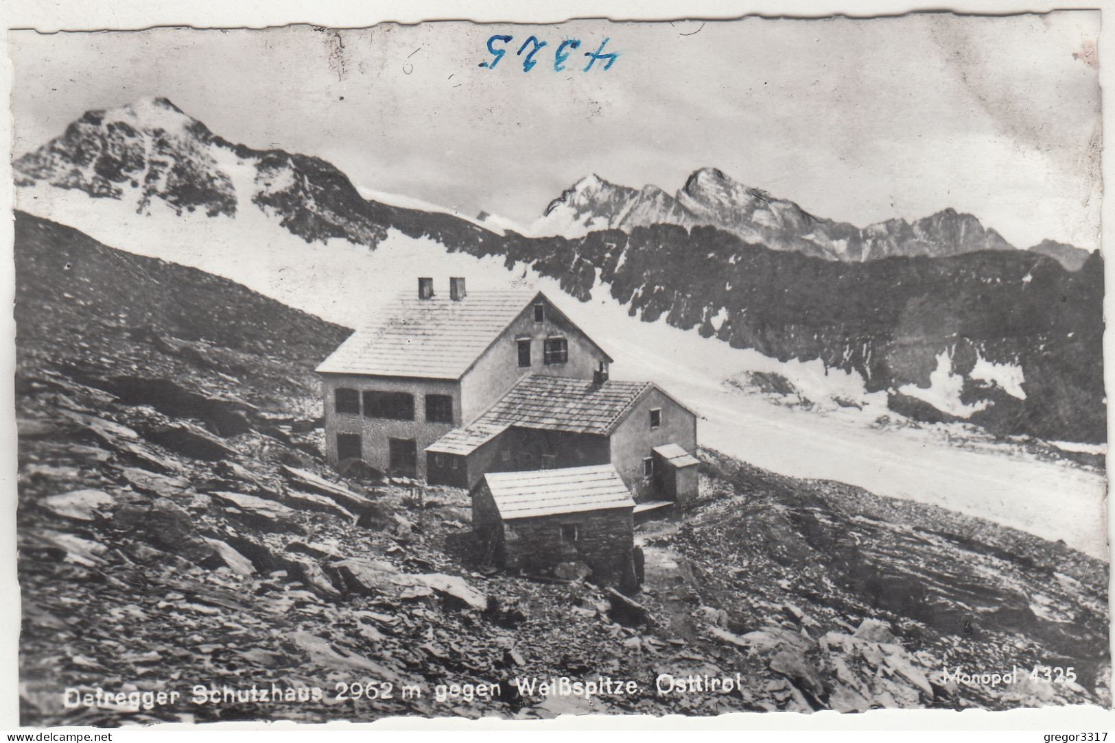 D7989) DEFREGGER Schutzhaus Gegen Weißspitze  -Osttirol - Alte S/W FOTO AK - Defereggental