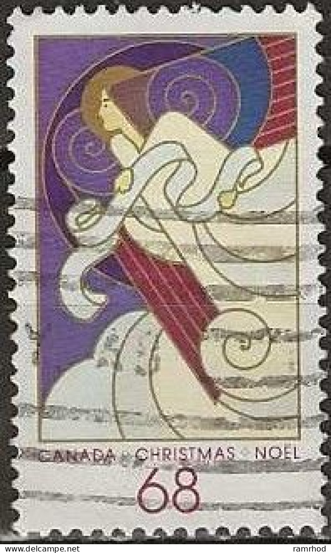 CANADA 1986 Christmas 68c - Angel With Ribbon FU - Used Stamps