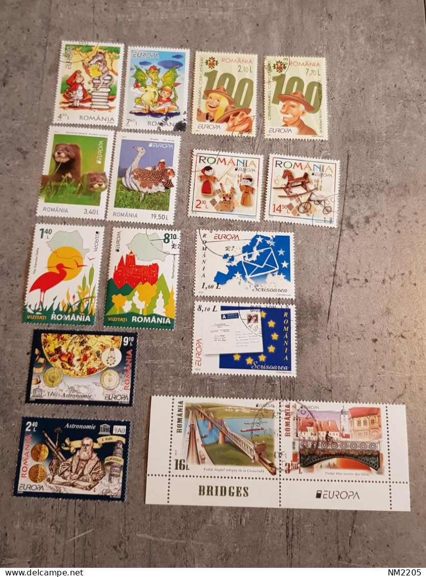 ROMANIA EUROPA 8 SETS USED - Oblitérés