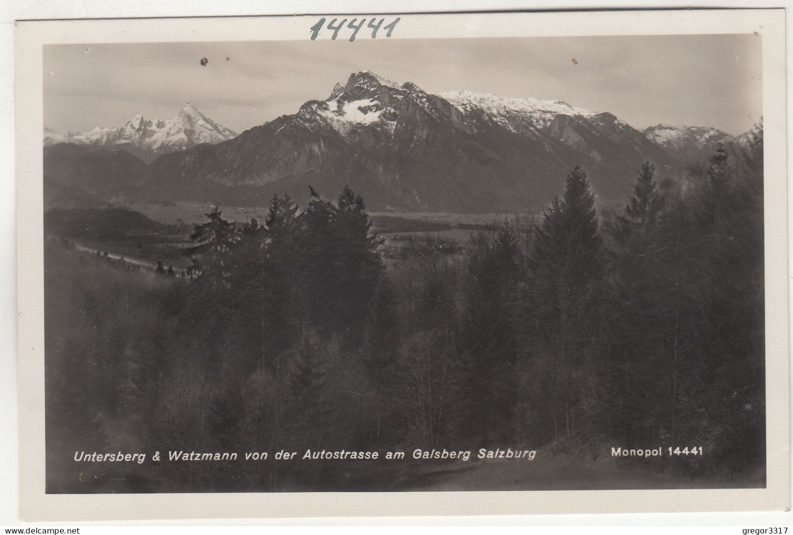 D8001) SALZBURG - Untersberg & Watzmann Von Der Autostrasse Am Gaisberg - Salzburg - Alte FOTO AK - Salzburg Stadt