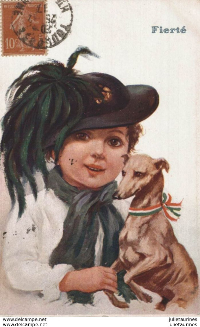 BEERTS ALBERT ILLUSTRATEUR ENFANT ET CHIEN FIERTE CPA BON ETAT - Beerts, Albert