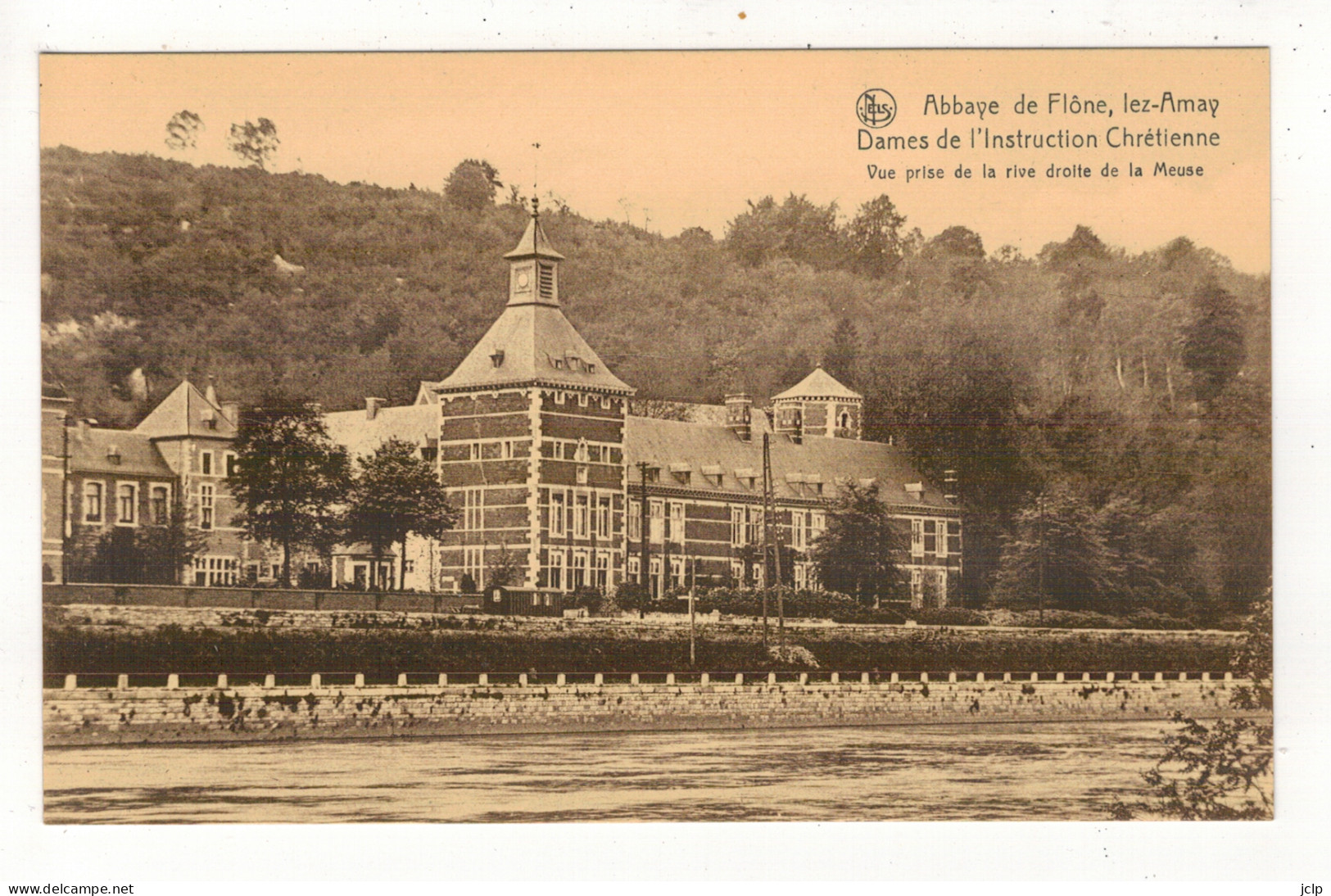 AMAY - Abbaye De Flône - Vue Prise De La Rive Droite De La Meuse. - Amay