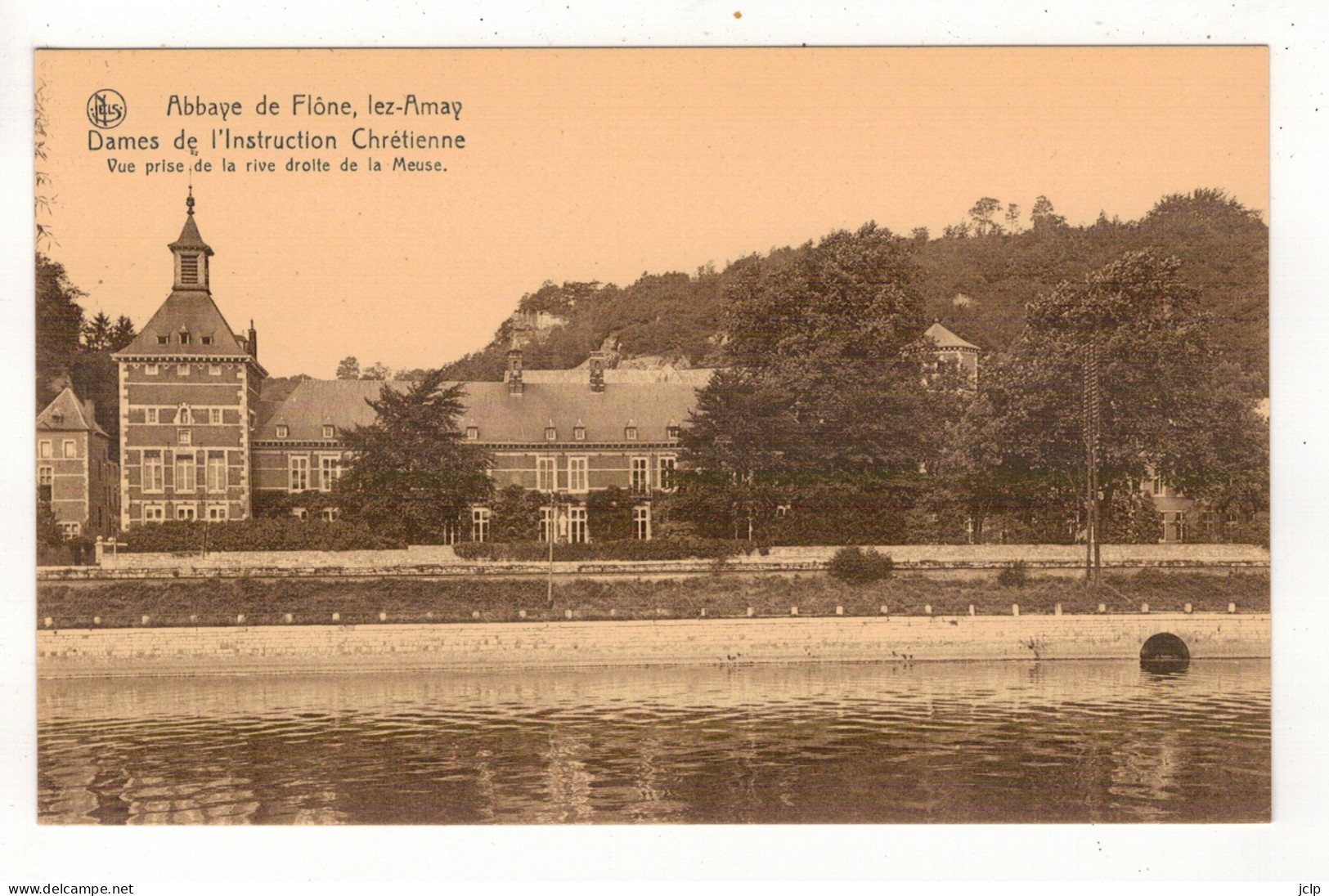 AMAY - Abbaye De Flône - Vue Prise De La Rive Droite De La Meuse. - Amay