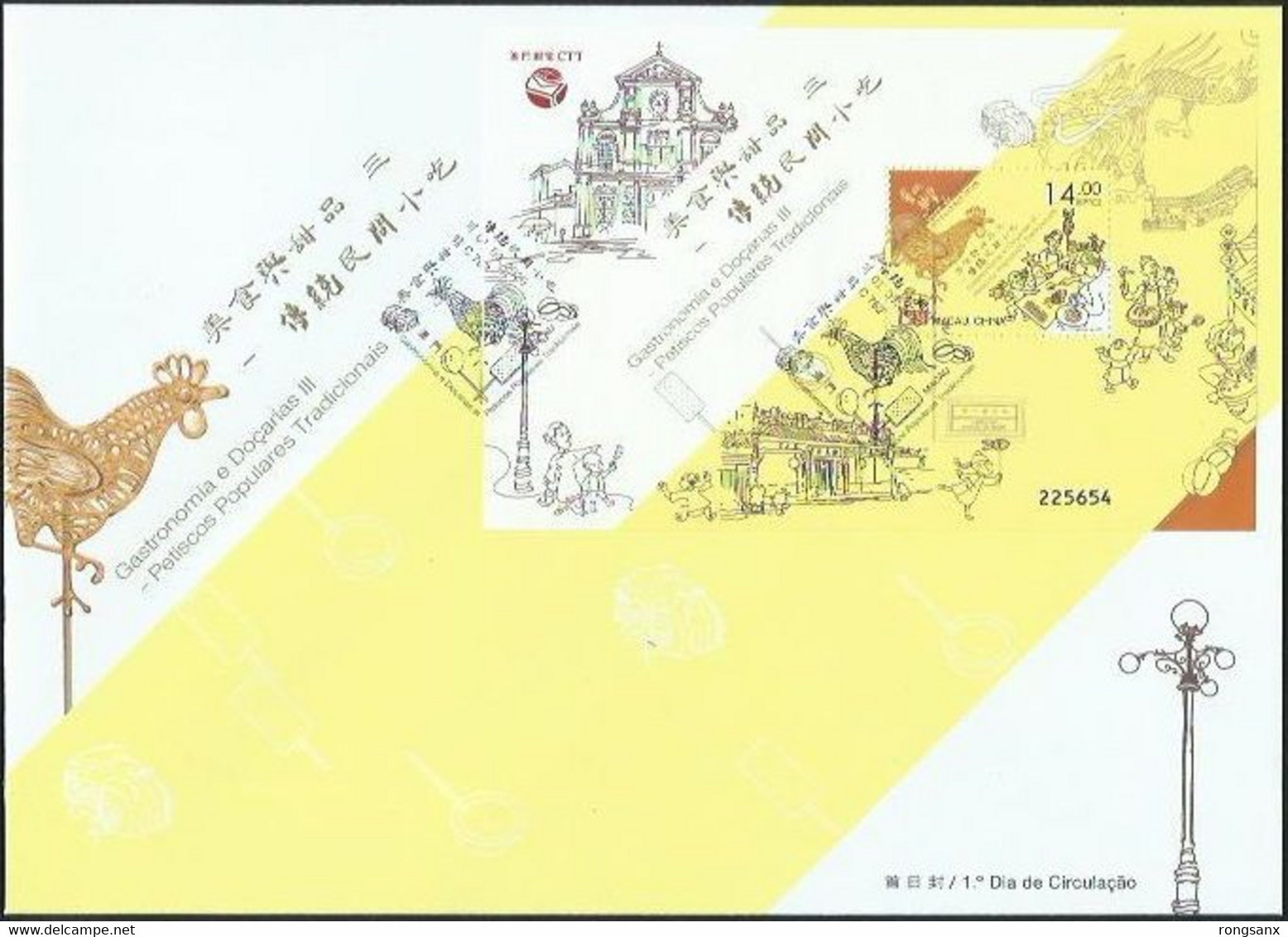 2020 MACAO/MACAU TRADITIONAL FOOD(III) MS FDC - FDC