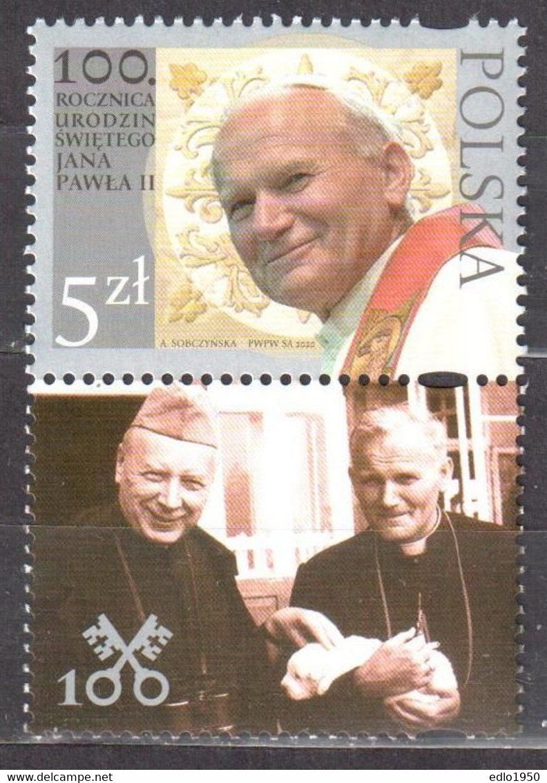 Poland 2020 - John Paul II - Mi. 5244 - MNH(**) - Ongebruikt