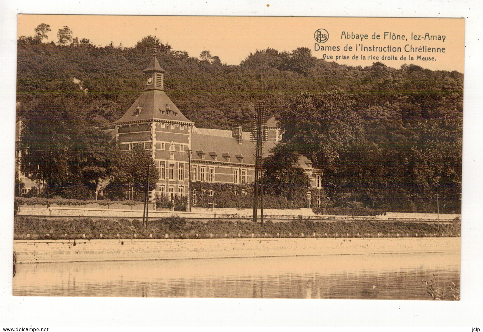 AMAY - Abbaye De Flône - Vue Prise De La Rive Droite De La Meuse. - Amay