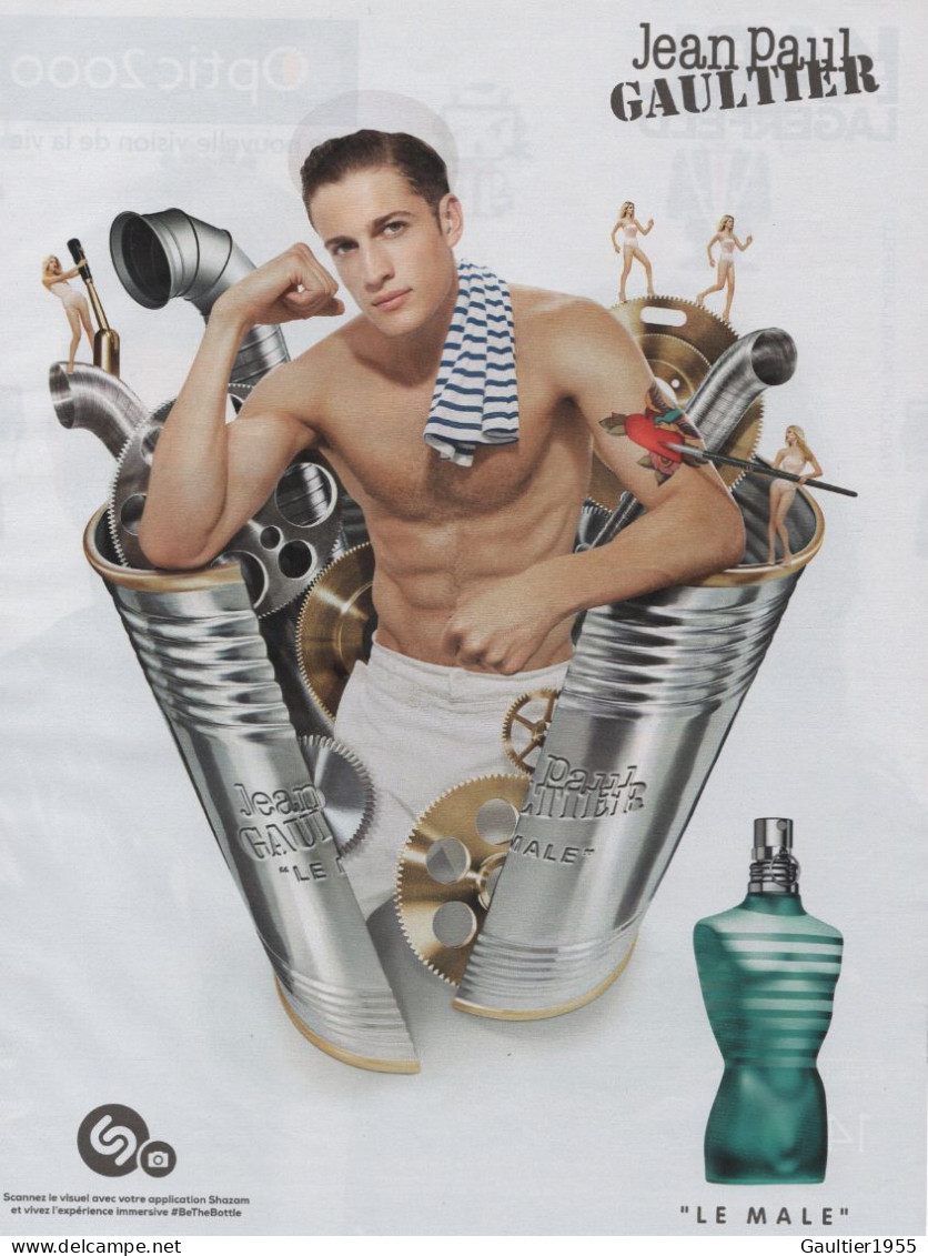 Publicité Papier - Advertising Paper - Le Male De Jean Paul Gaultier - Publicités Parfum (journaux)