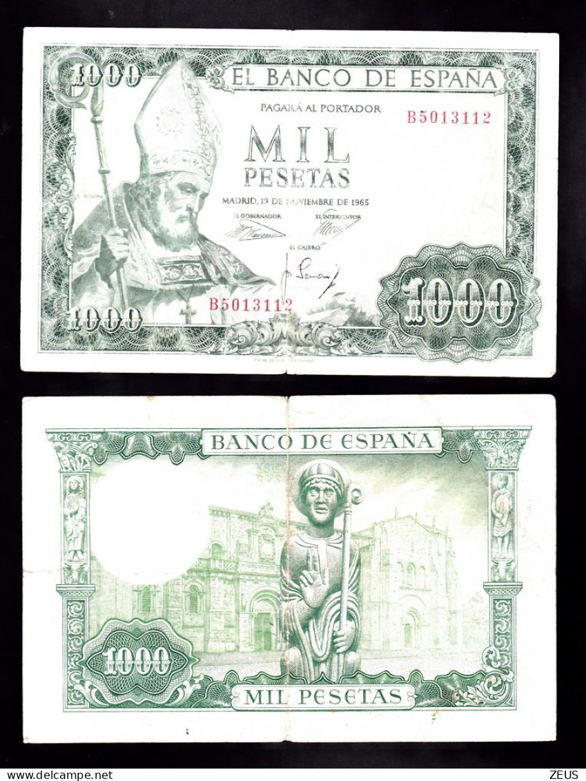 SPAGNA 1000 PESETAS 1965 PIK 151 MB- BB - 1000 Peseten