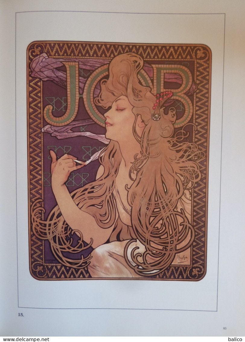 ALPHONSE MUCHA - Toutes les Affiches et Panneaux - Catalogue - 1984 -  172 planches en couleur