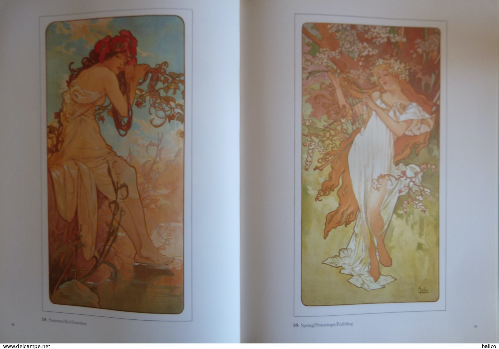 ALPHONSE MUCHA - Toutes les Affiches et Panneaux - Catalogue - 1984 -  172 planches en couleur