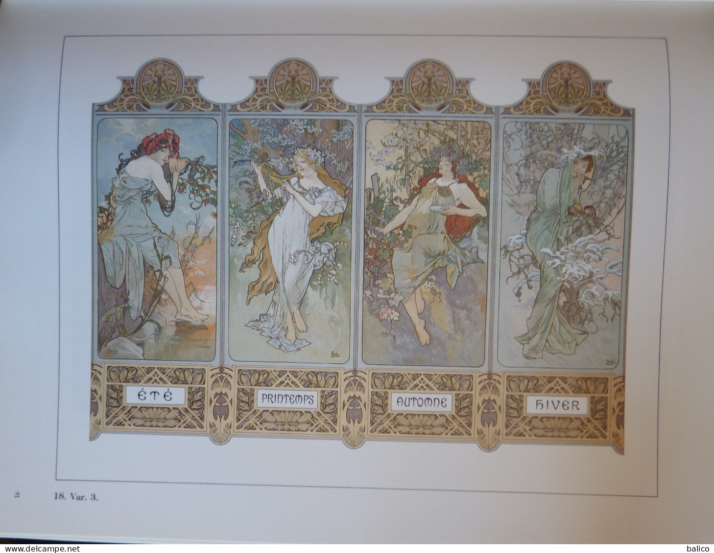 ALPHONSE MUCHA - Toutes les Affiches et Panneaux - Catalogue - 1984 -  172 planches en couleur