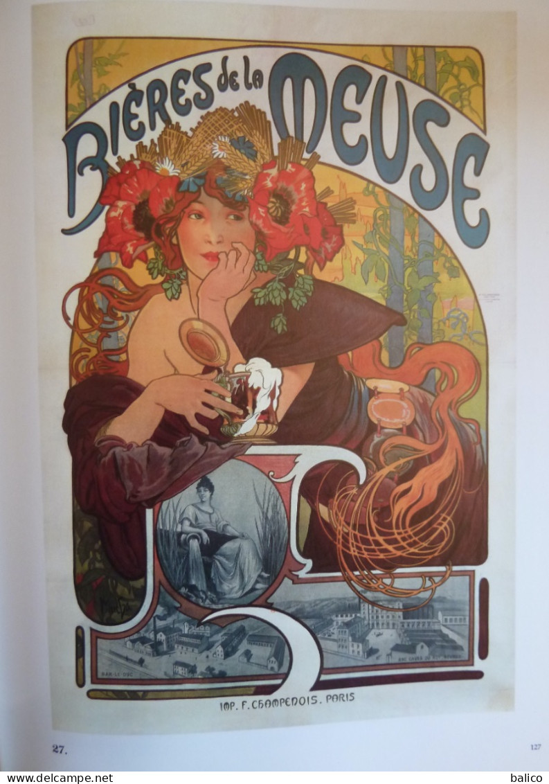 ALPHONSE MUCHA - Toutes les Affiches et Panneaux - Catalogue - 1984 -  172 planches en couleur