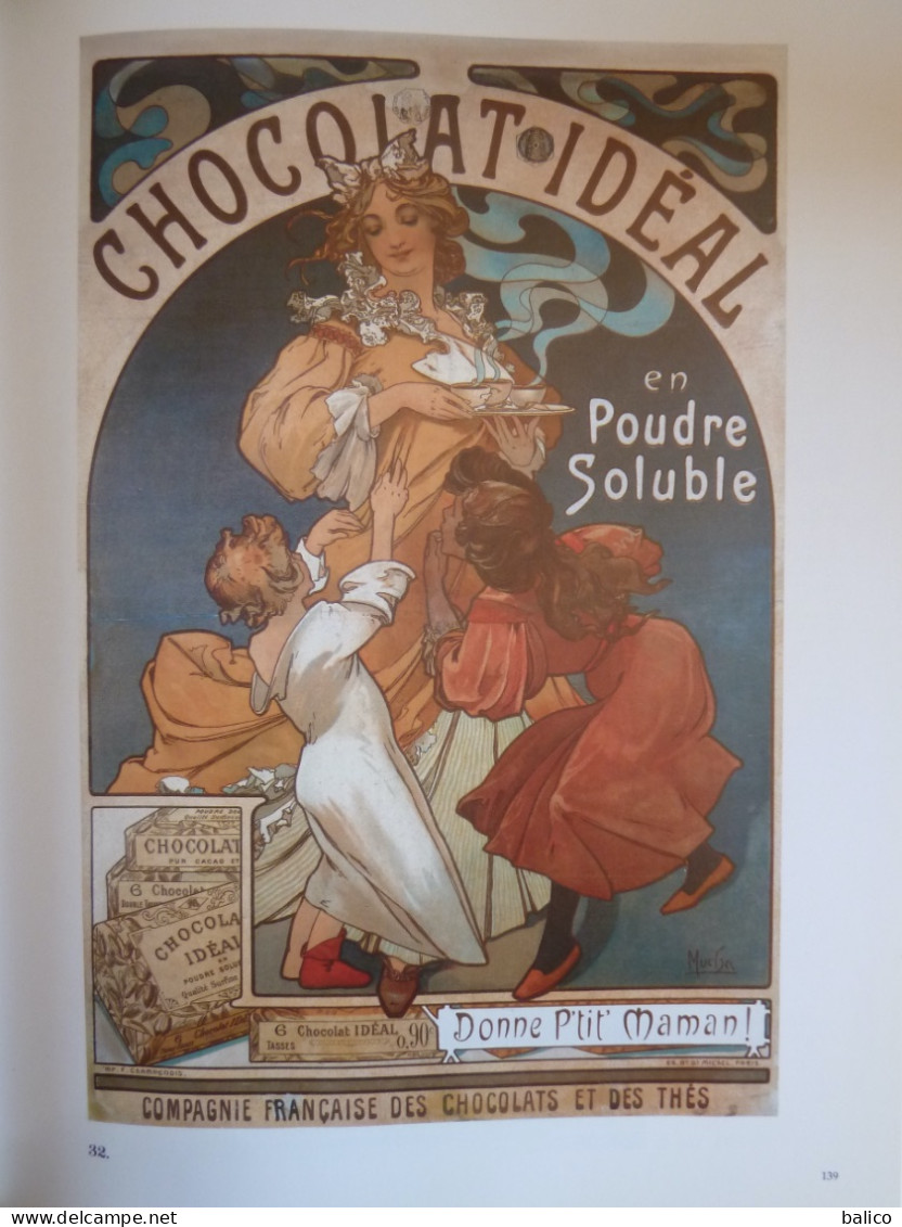 ALPHONSE MUCHA - Toutes les Affiches et Panneaux - Catalogue - 1984 -  172 planches en couleur