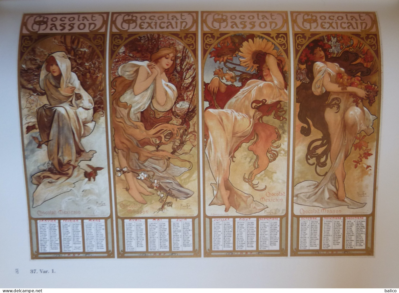 ALPHONSE MUCHA - Toutes les Affiches et Panneaux - Catalogue - 1984 -  172 planches en couleur