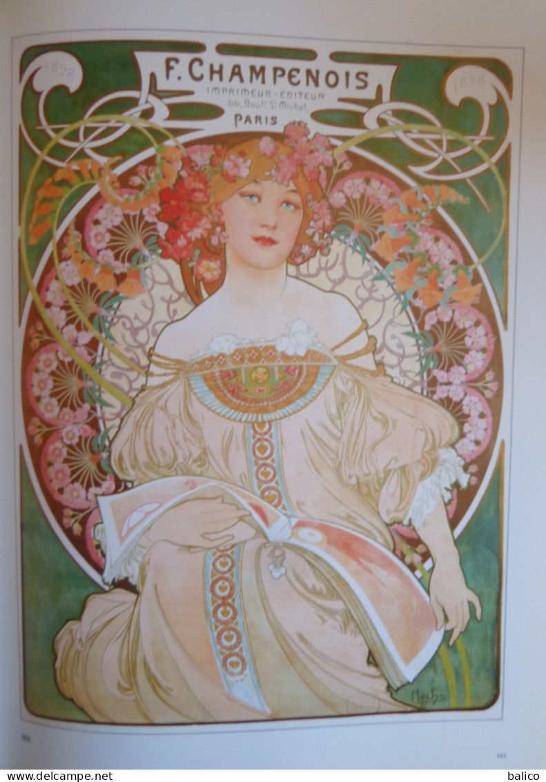 ALPHONSE MUCHA - Toutes les Affiches et Panneaux - Catalogue - 1984 -  172 planches en couleur