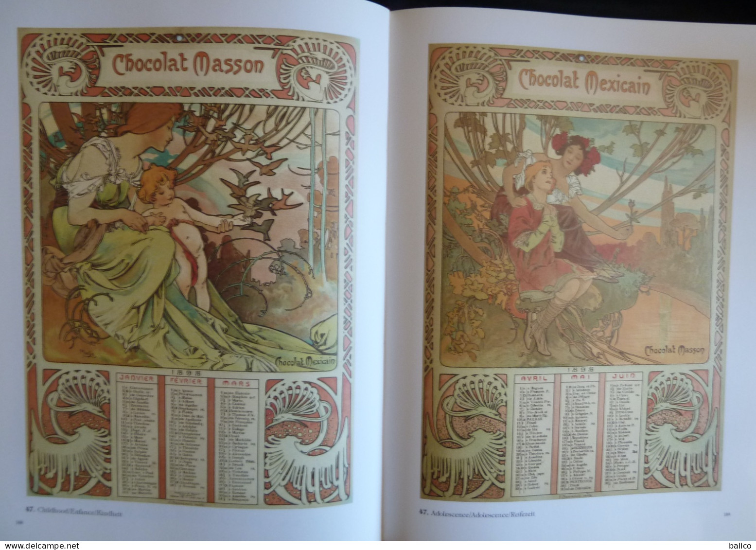 ALPHONSE MUCHA - Toutes les Affiches et Panneaux - Catalogue - 1984 -  172 planches en couleur