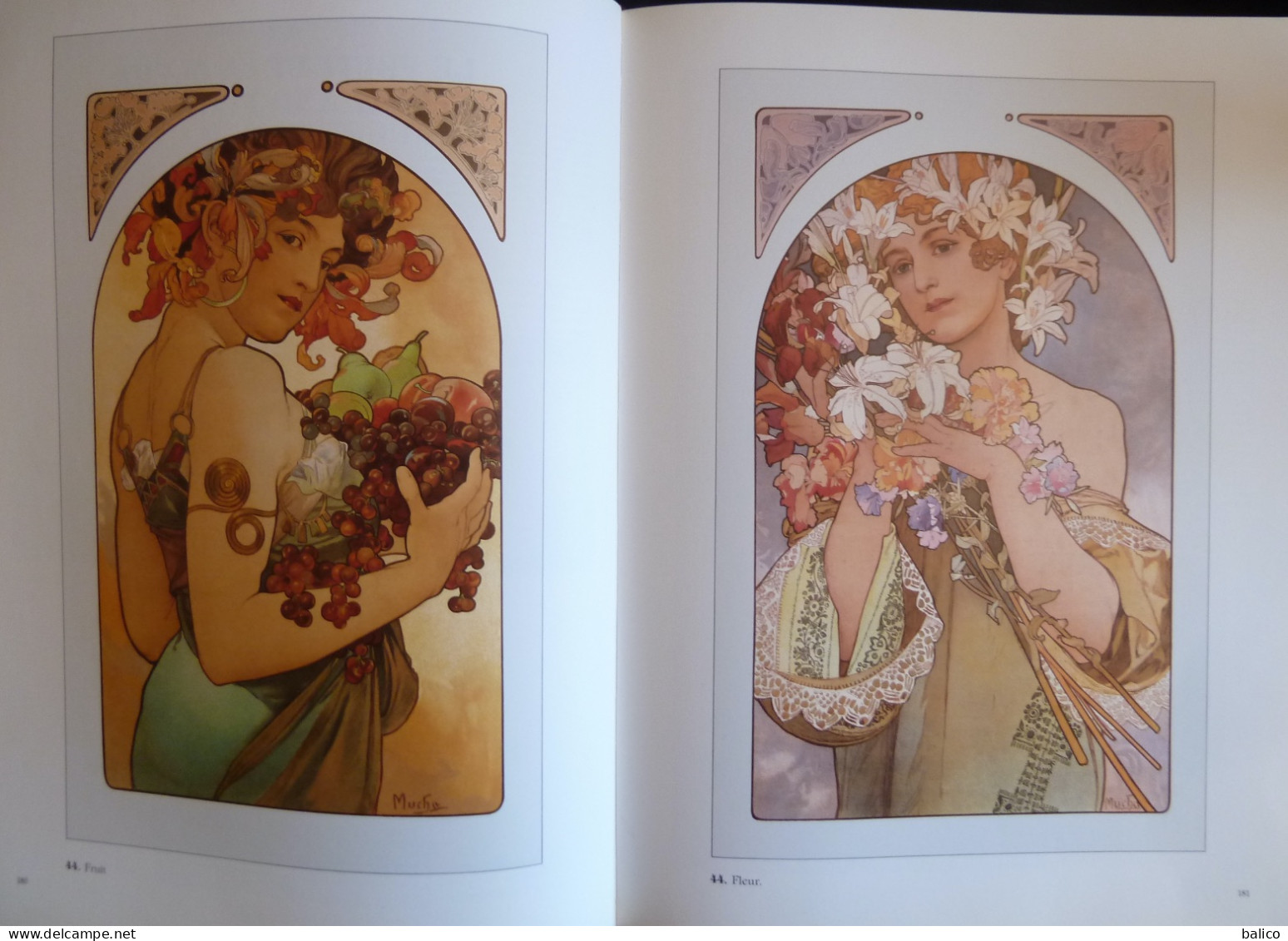 ALPHONSE MUCHA - Toutes les Affiches et Panneaux - Catalogue - 1984 -  172 planches en couleur