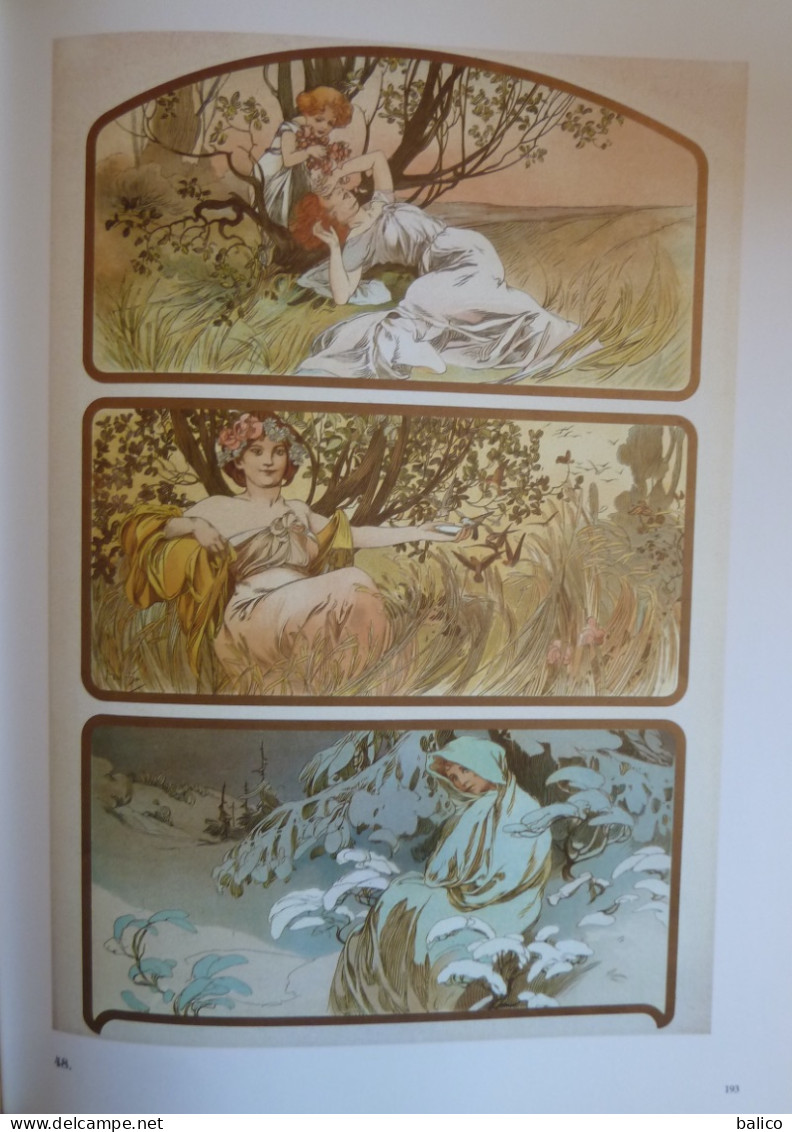 ALPHONSE MUCHA - Toutes les Affiches et Panneaux - Catalogue - 1984 -  172 planches en couleur