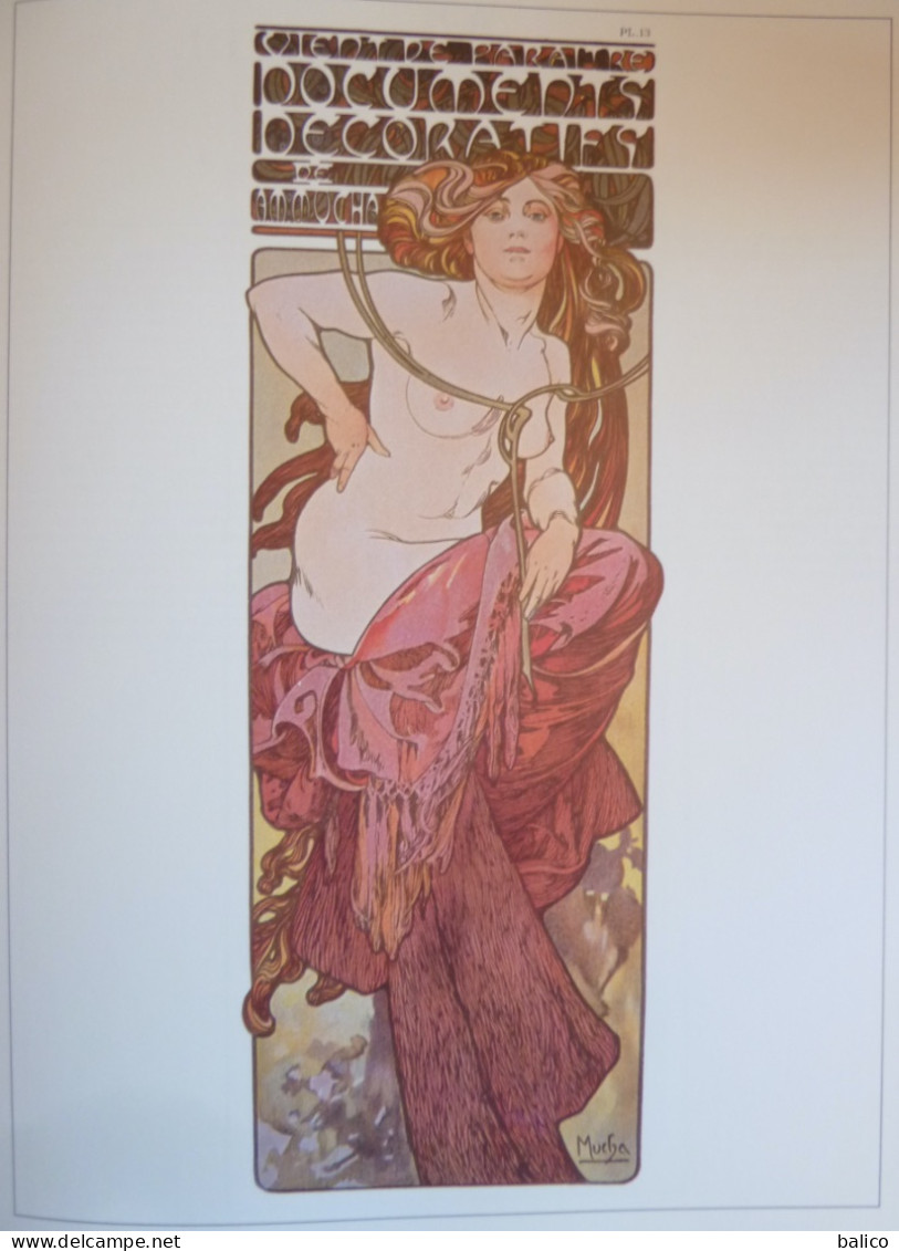 ALPHONSE MUCHA - Toutes les Affiches et Panneaux - Catalogue - 1984 -  172 planches en couleur