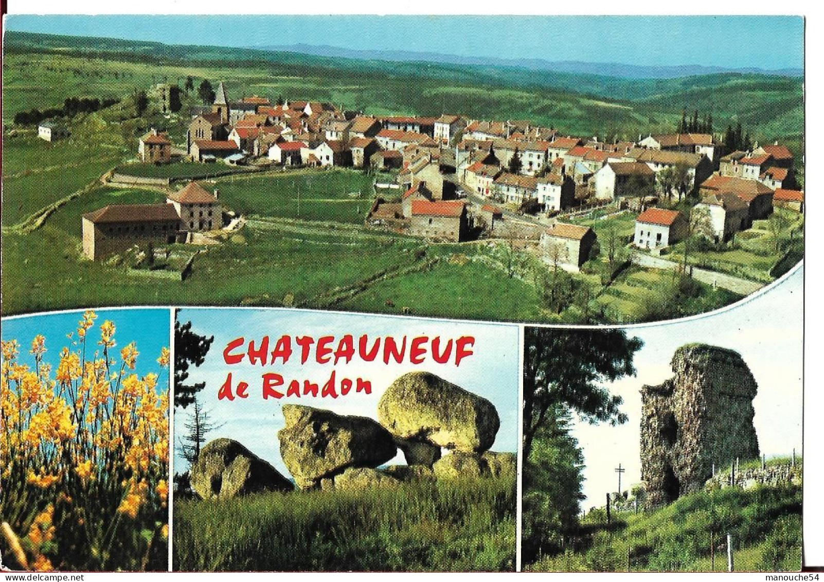 LOT DE 2 CPSM DE CHATEAUNEUF DE RANDON - Chateauneuf De Randon