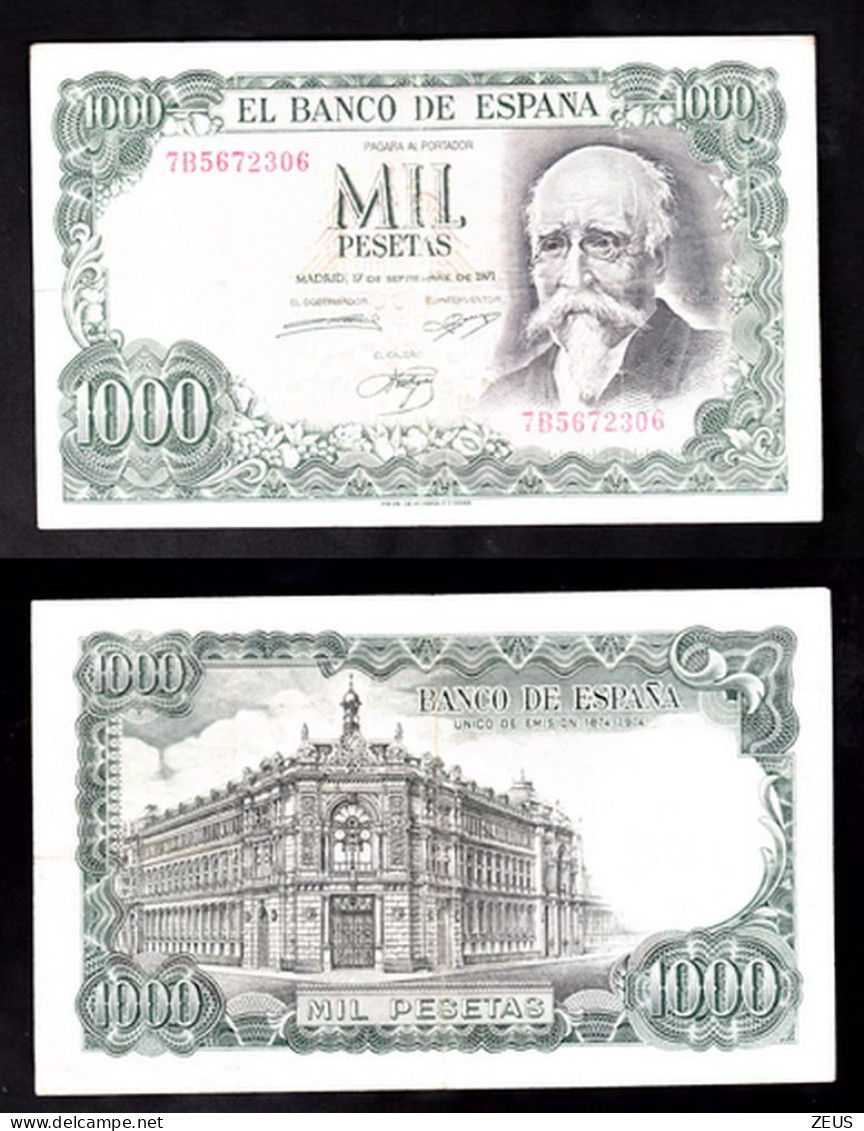 SPAGNA 1000 PESETAS 1971 PIK 154 BB - 1000 Peseten