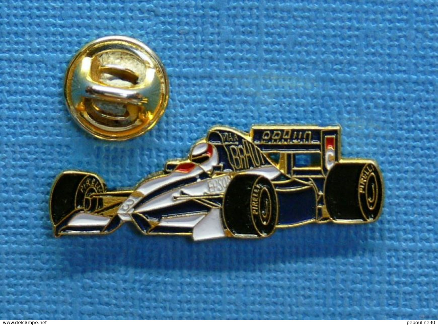 1 PIN'S /  ** FORMULE 1 / TYRRELL 020 N°3 EPSON BRAUN TYRRELL HONDA / NAKAJIMA Satoru ** - F1