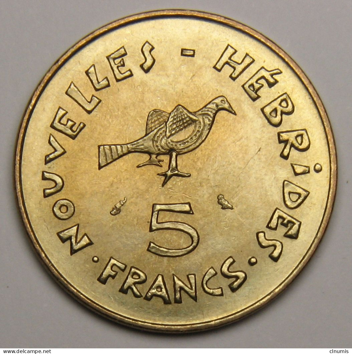 ASSEZ RARE Nouvelles Hébrides, 5 Francs République Française, 1970 - Neue Hebriden