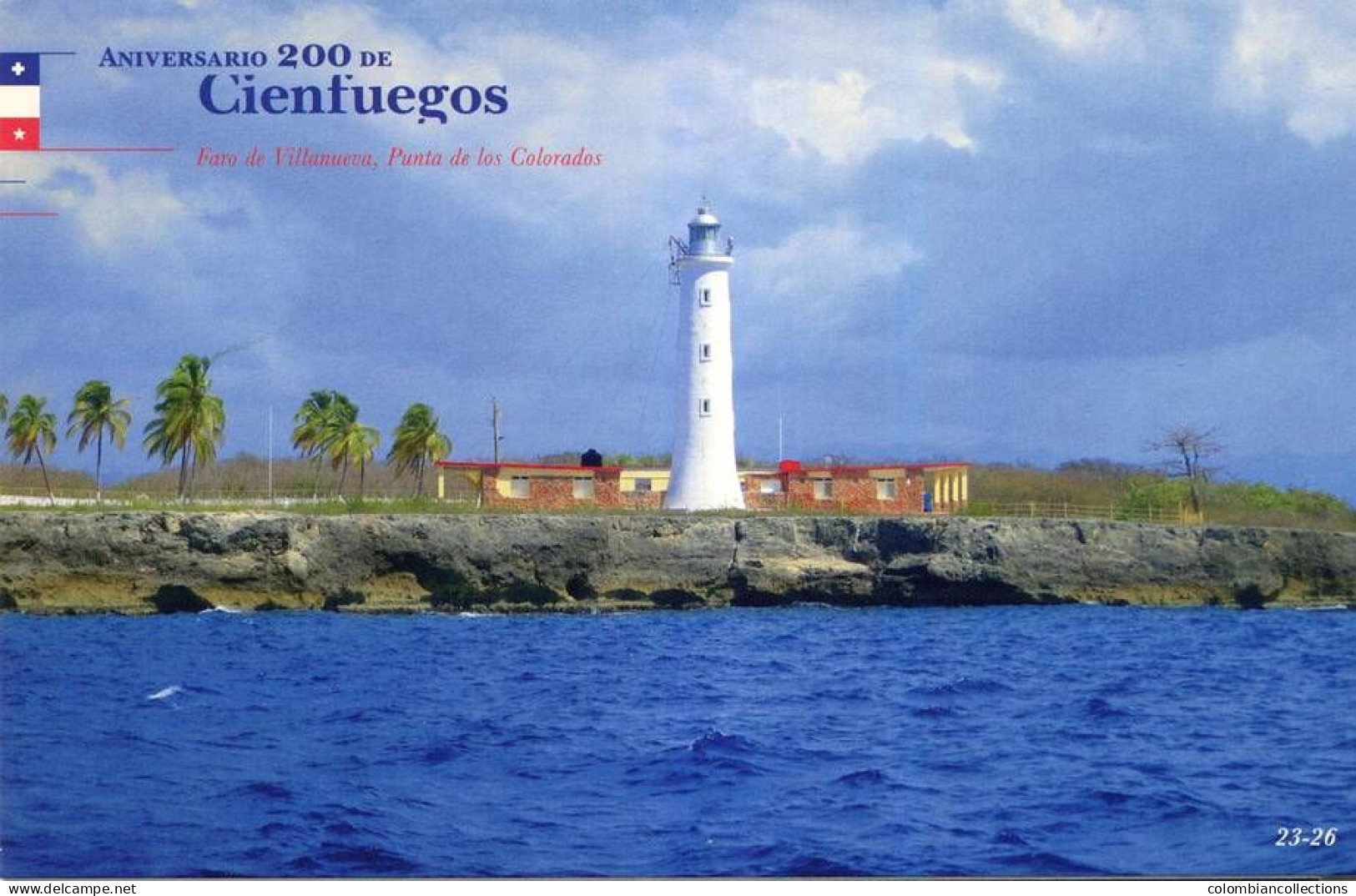 Lote PEP1476, Cuba, Entero Postal, Stationery, Aniversario 200 De Cienfuegos, 23-26, Faro De Villanueva Lighthouse - Cartoline Maximum