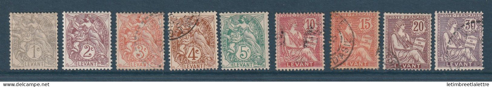 Levant - YT N° 9 à 16 Avec N° 18 * Et Oblitéré -  Neuf Avec Charnière - 1886 1901 - Ongebruikt