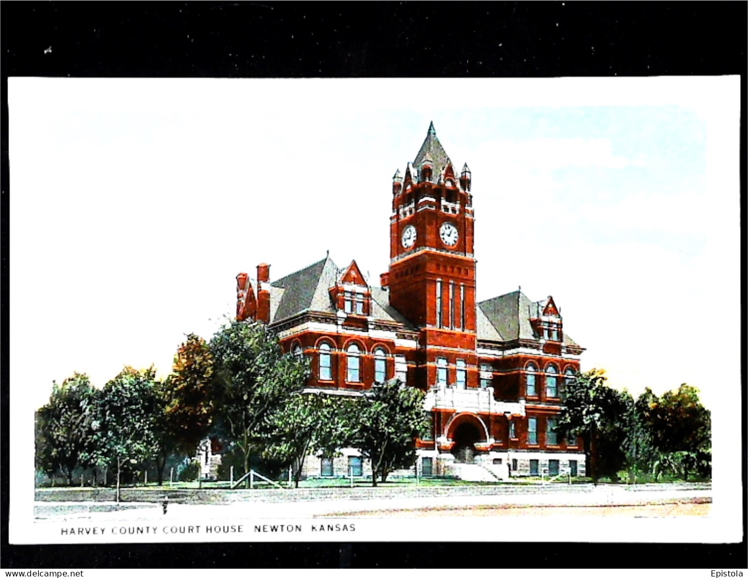 ► NEWTON Harvey County Court House  Kansas  1920-30s - Andere & Zonder Classificatie