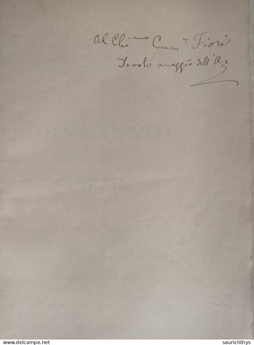 L'ordinamento Dei Ministeri Con Autografo Luigi Cattaneo Roma Tipografia Del Senato 1886 - Alte Bücher