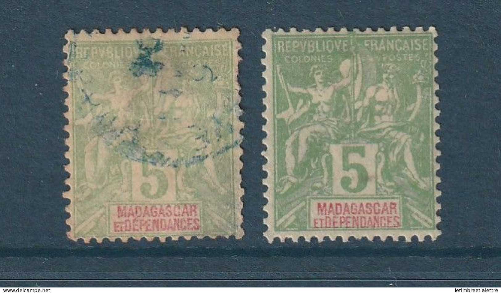 Madagascar - YT N° 31 * Et Oblitéré - Neuf Avec Charnière - 1896 1899 - Unused Stamps