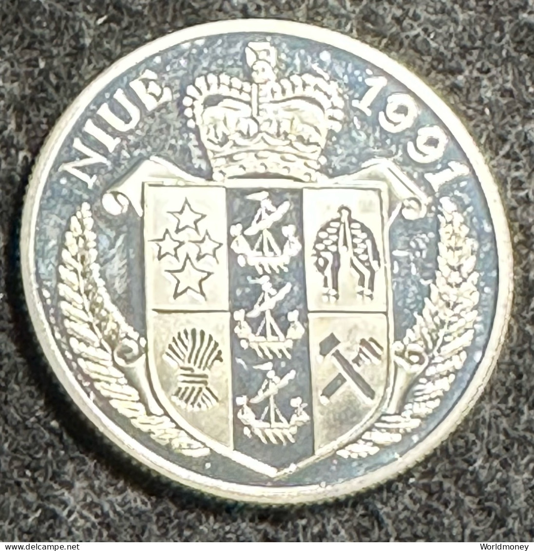 Niue 10 Dollars 1991 (PROOF) "Summer Olympics 1992 - Discus Throw" Silver - Niue