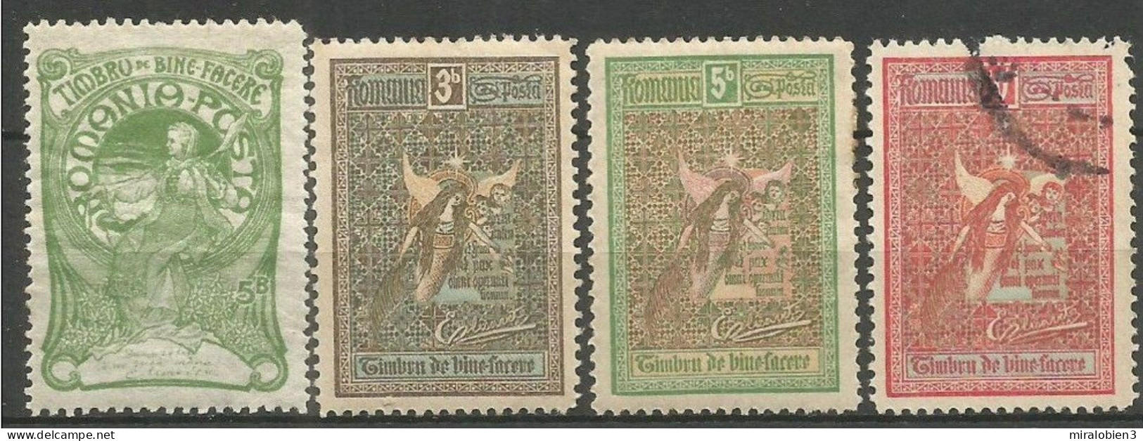 RUMANIA 1905-6 VARIOS YVERT NUM. 157, 164, 165 Y 166 - Ongebruikt