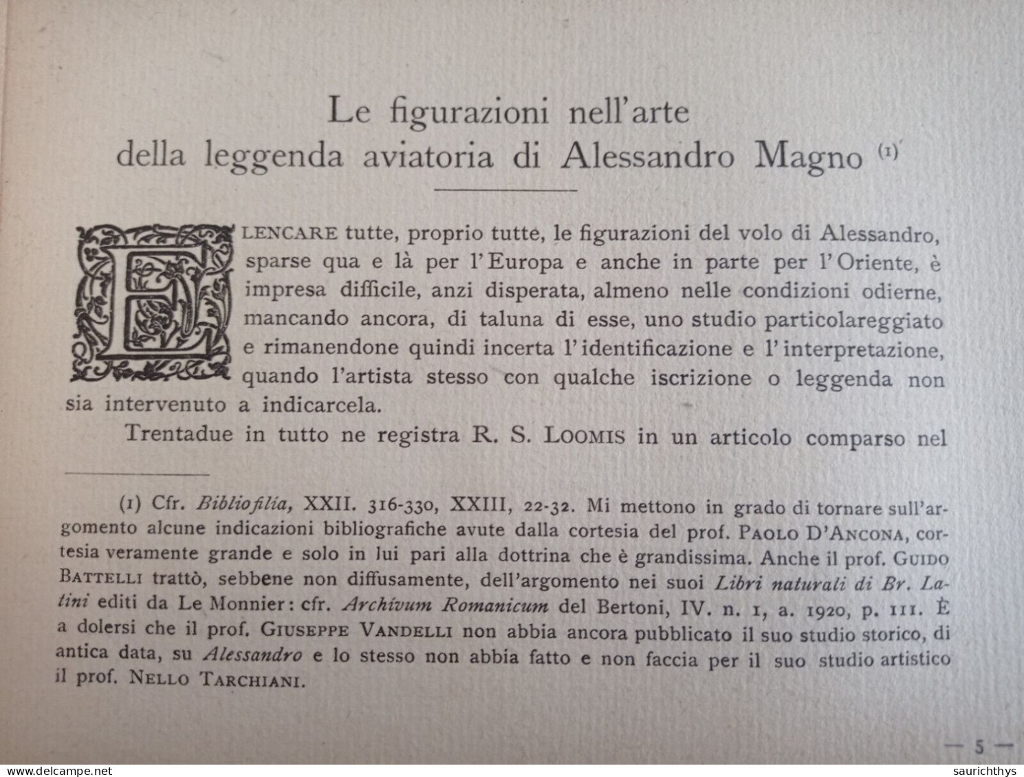 Giuseppe Boffito 1921 Per Le Nozze Del Maggiore Silvio Govi Con Corinna Trevisini Leggenda Aviatoria Di Alessandro Magno - Boda