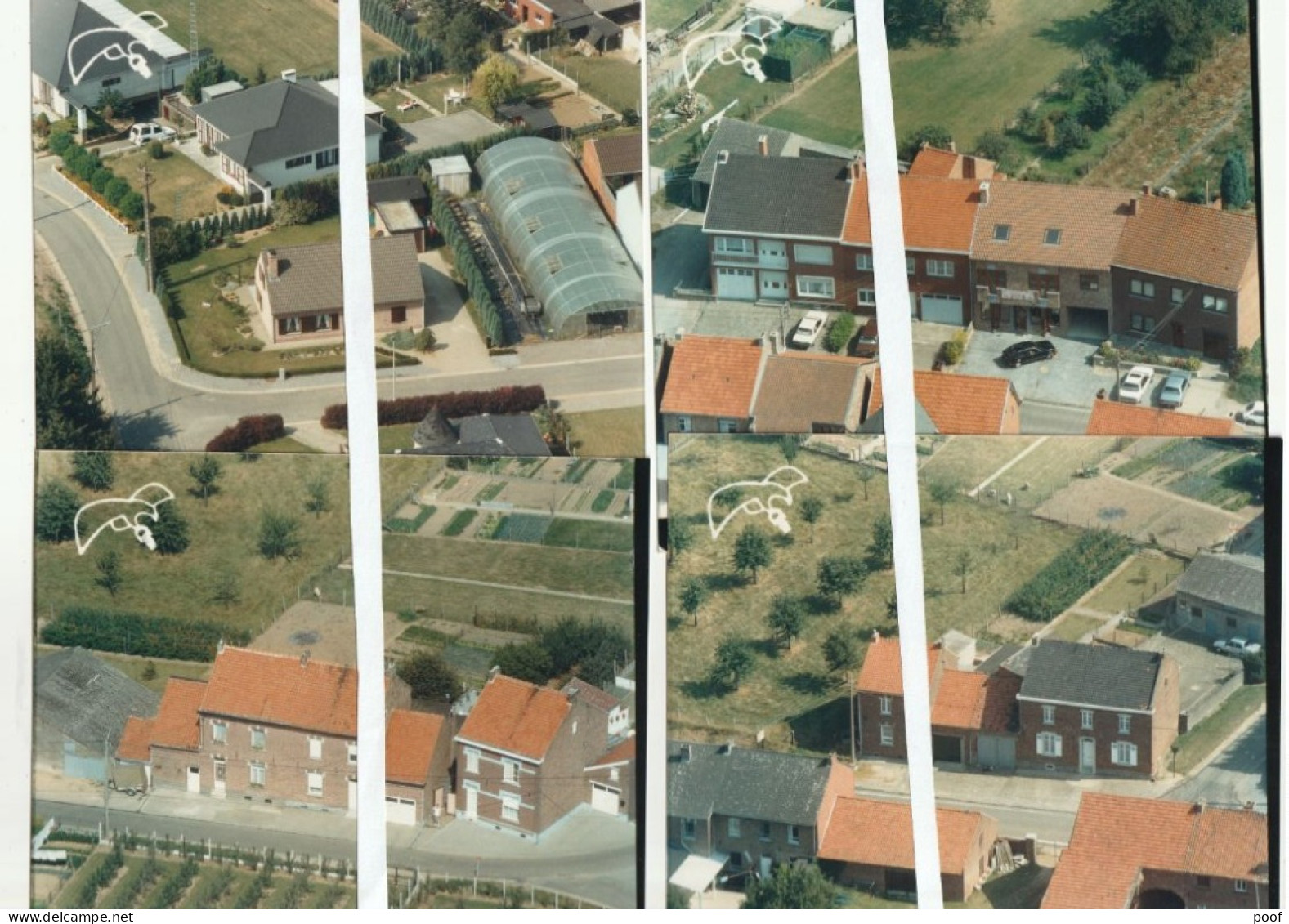 Heers : 4 Luchtfoto's ( Nieuwestwg. , Rozenstr. , Kersenstr. , ...) - Heers