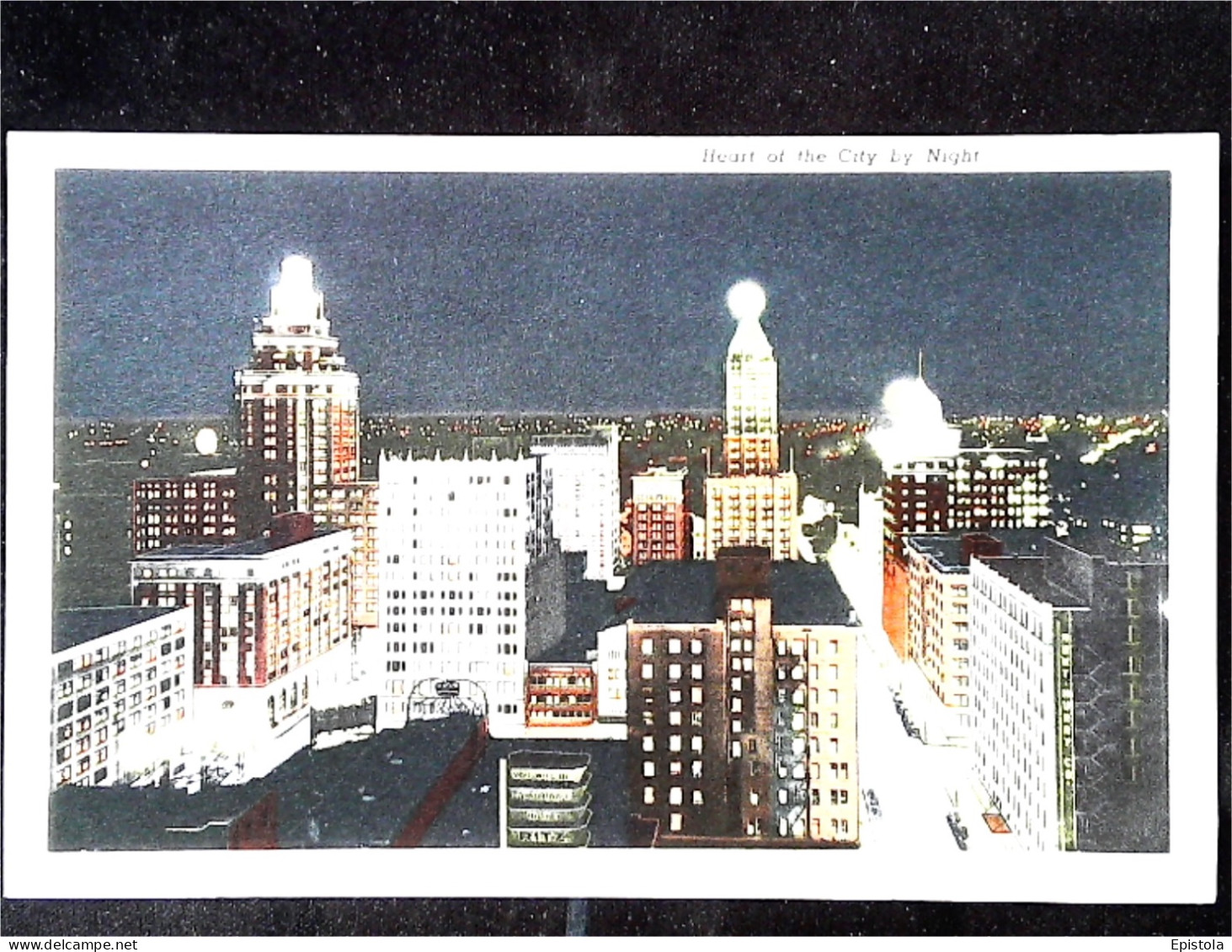 ► Methedist Church & City At Night  1930s  Carte Fine Provenance Carnet "Greetings From Tusla Oklahoma" - Tulsa