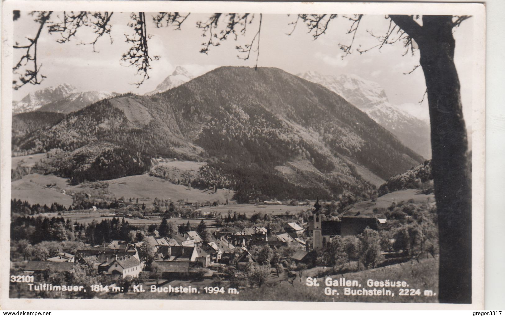 D8044) ST. GALLEN - Gesäuse - Tuiflimauer - Kl. Buchstein - Alte FOTO AK 13.8.1941 - St. Gallen