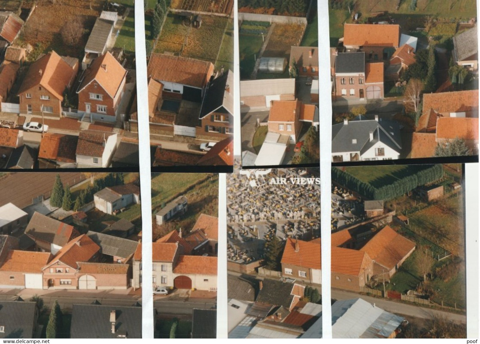 Halle-Booienhoven / Zoutleeuw : 4 Luchtfoto's ( Kerkhofstr. , Asbroekstr. , Dormaalstr. , Dorpsstr. ) - Zoutleeuw