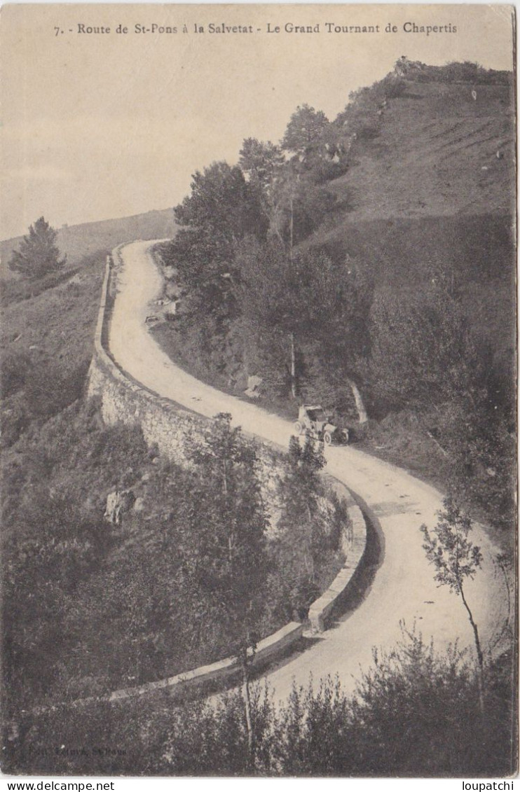 Route De St Pons A La Salvetat Le Grand Tournant De Chapertis - Saint-Pons-de-Thomières