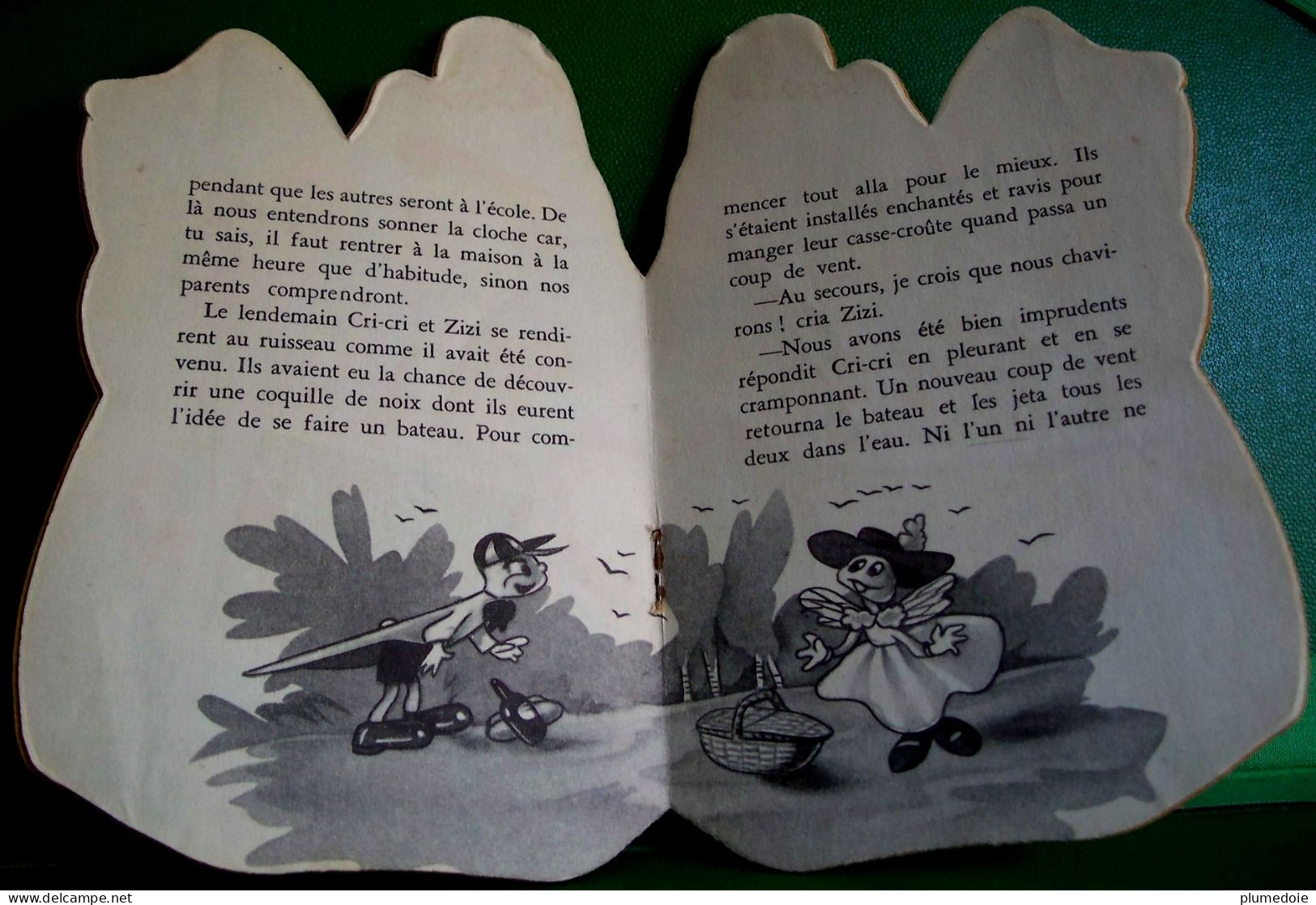 Conte Pour Enfants  LE GRILLON CRI CRI , ENFANTINA , Ca1950 ,SMALL  BOOK CHILDREN, Die Cut , DRESSED CRICKET , BEE - Contes