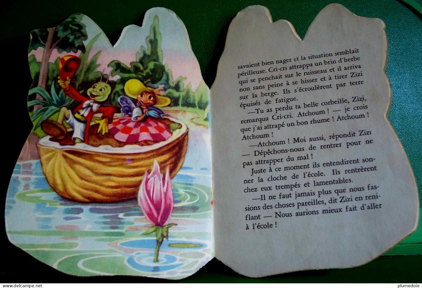 Conte Pour Enfants  LE GRILLON CRI CRI , ENFANTINA , Ca1950 ,SMALL  BOOK CHILDREN, Die Cut , DRESSED CRICKET , BEE - Cuentos