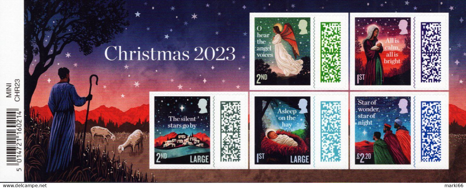 Great Britain - 2023 - Christmas - Mint Self-adhesive Stamp Sheetlet - Unclassified