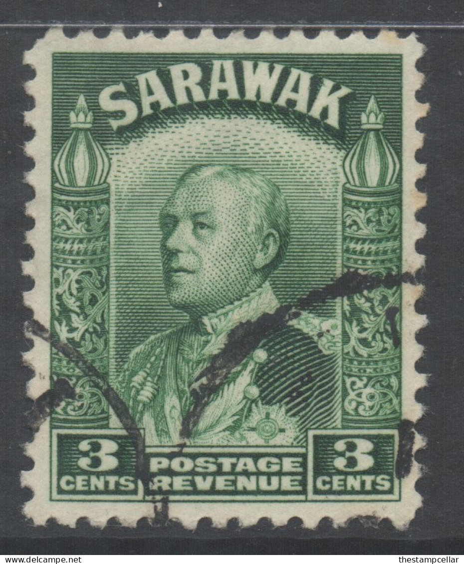 Sarawak Scott 113 - SG108a, 1934 Sir Charles Vyner Brooke 3c Used - Sarawak (...-1963)