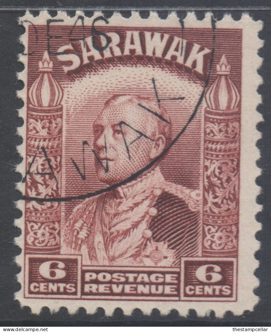 Sarawak Scott 117 - SG111a, 1934 Sir Charles Vyner Brooke 6c Used - Sarawak (...-1963)