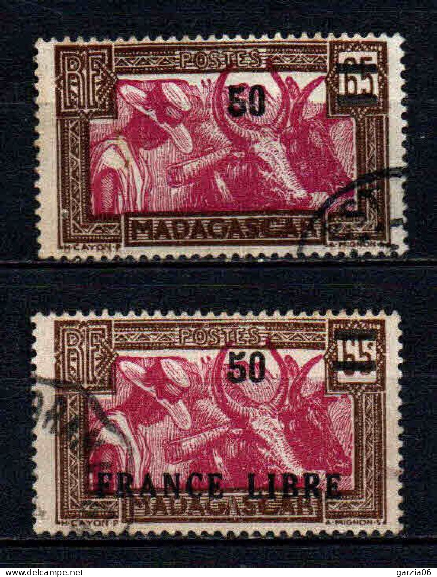 Madagascar  - 1942  -  Tb Antérieurs Surch " France Libre "  - N° 234/239   - Oblit - Used - Usati