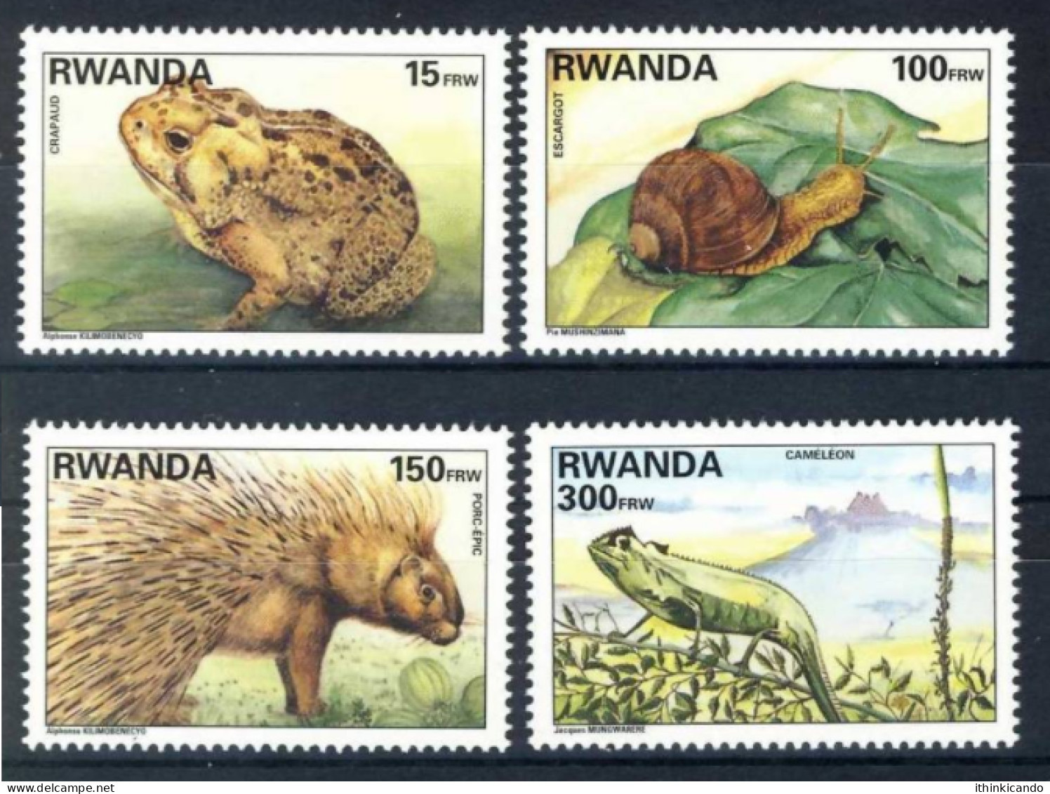 Rwanda 1995 Mi 1461-1464 Set MNH - Nuovi