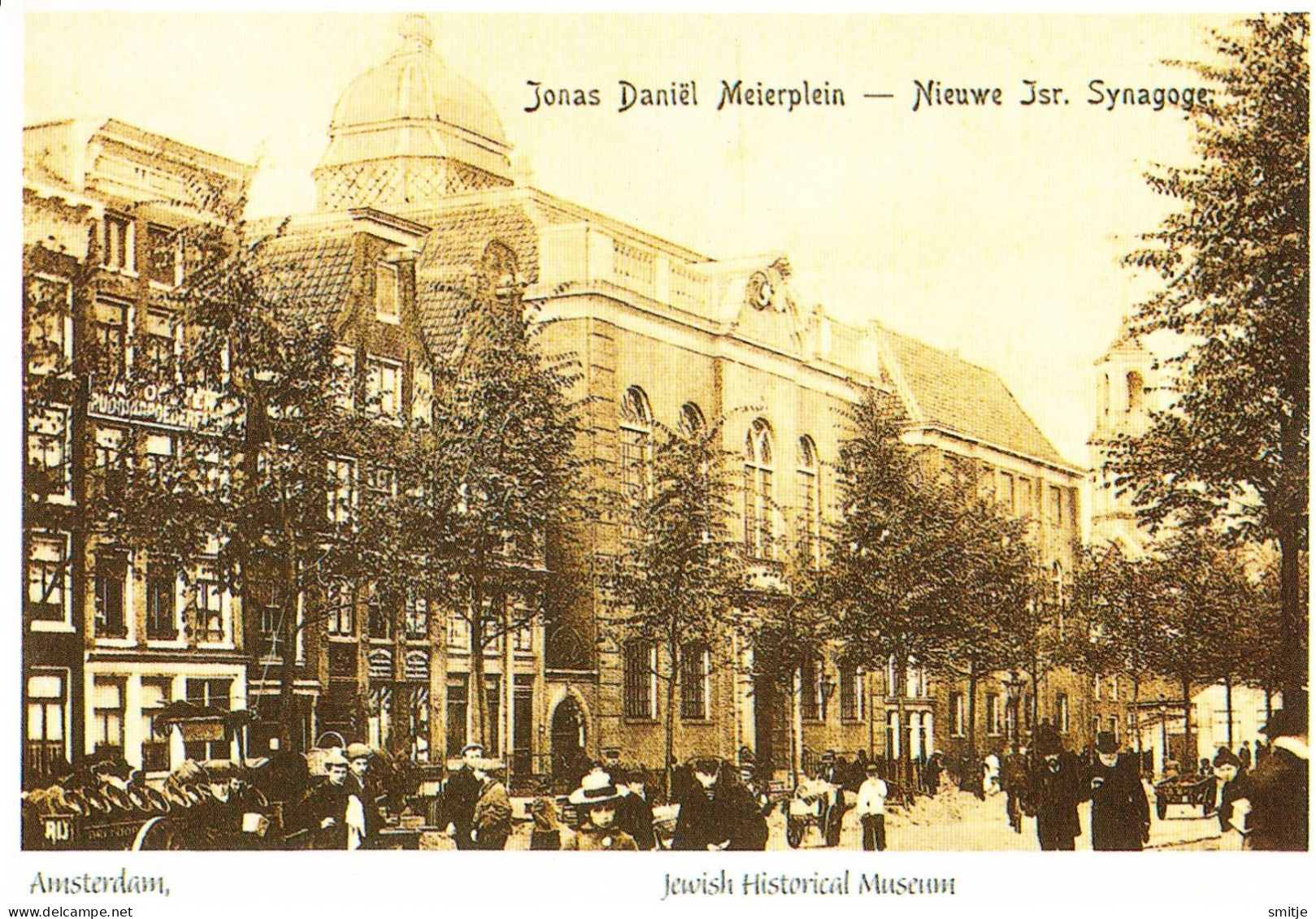 AMSTERDAM ISRAELISCHE SYNAGOGE SYNAGOGUE - JONAS DANIEL MEIERPLEIN - REPRODUCTION - Amsterdam